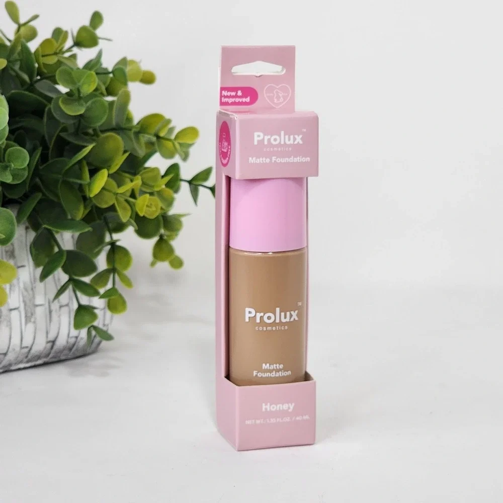 Prolux Cosmetics Matte Foundation Honey Shade - 1.35 fl oz / 40 mL - New